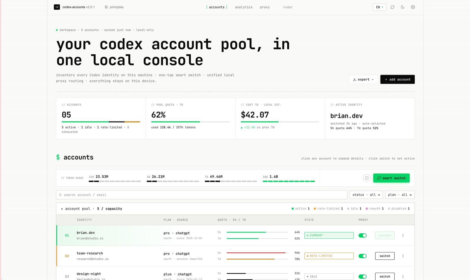 Codex Account Manager