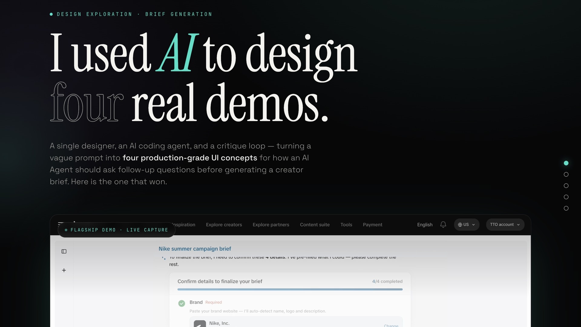 AI-crafted design exploration