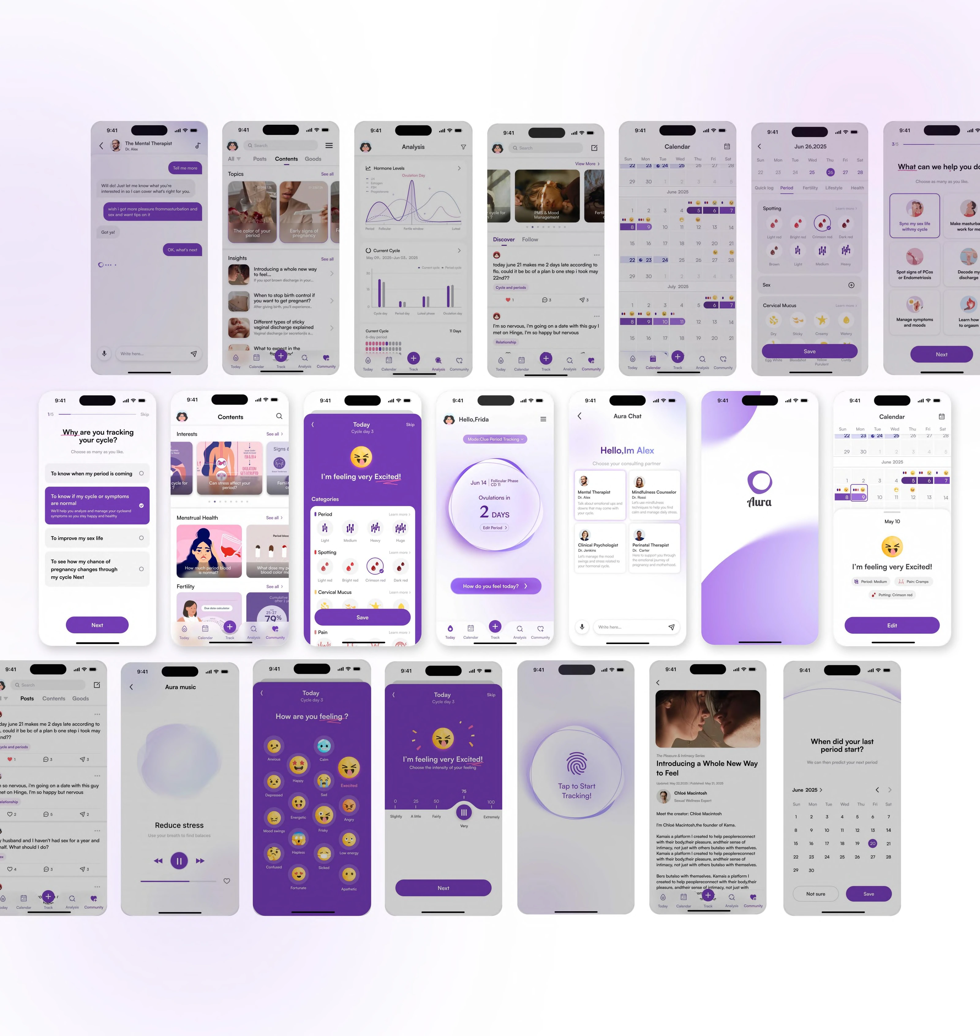 Aura full screen wall