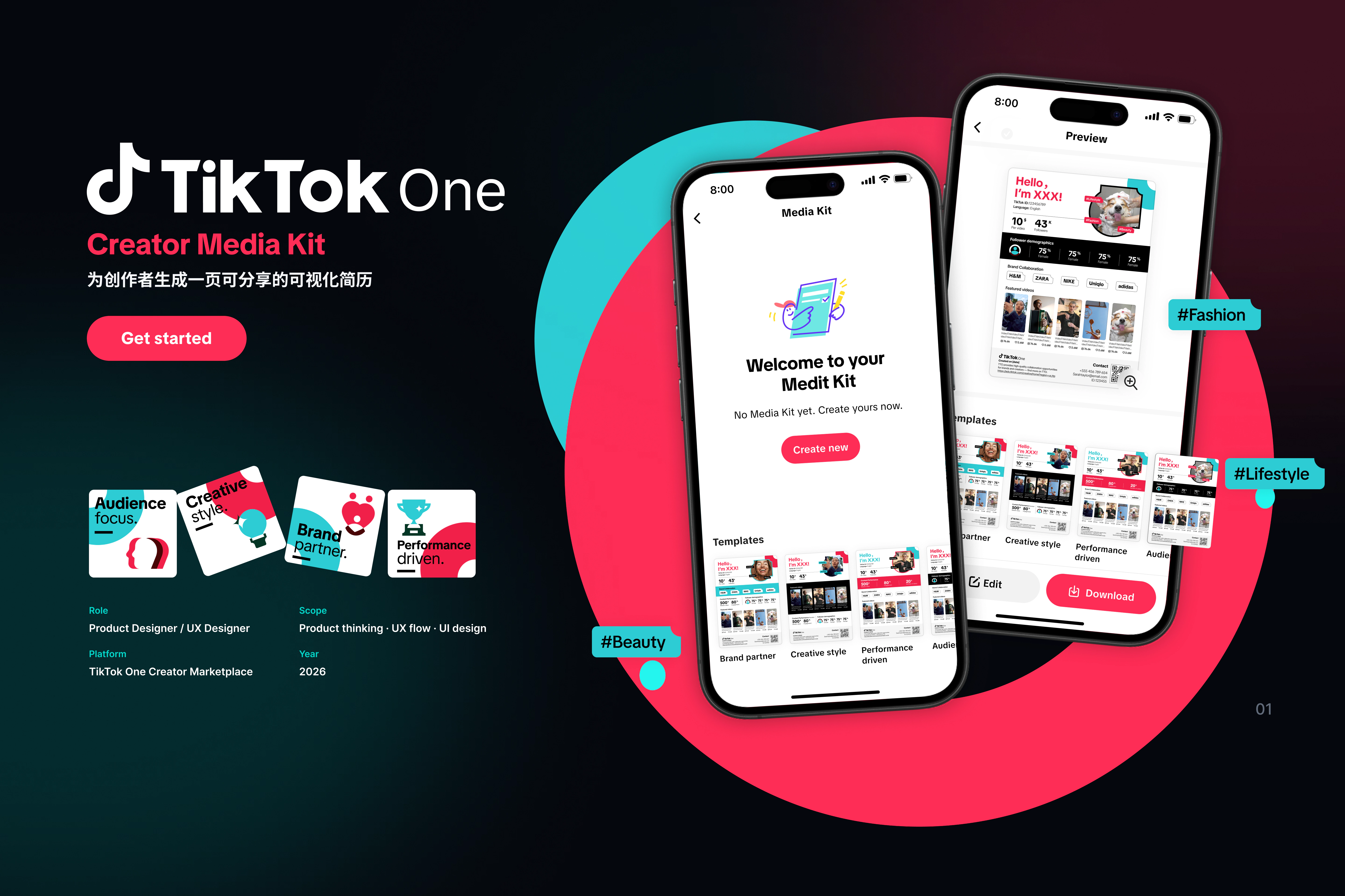 Creator Media Kit portfolio cover