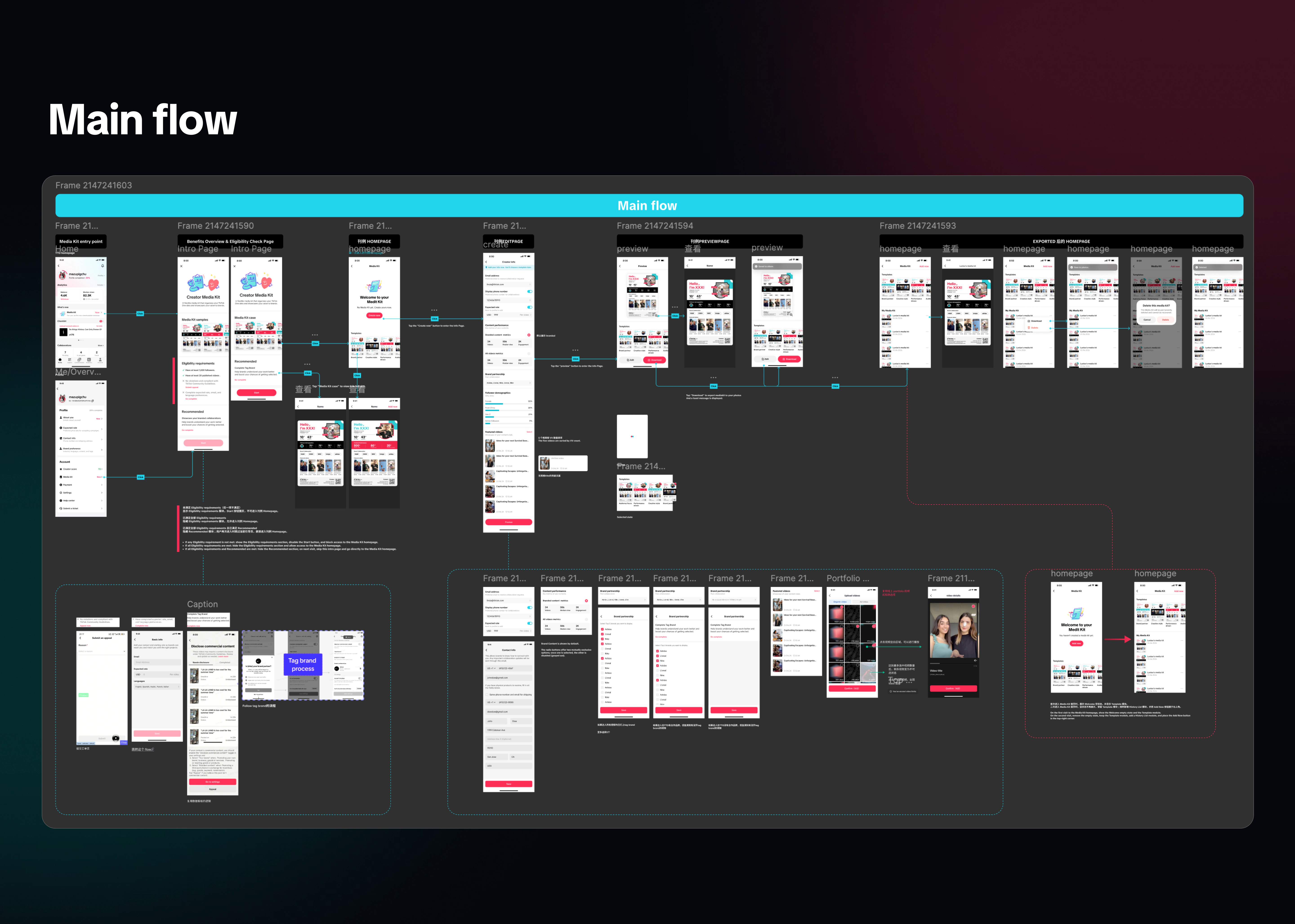 Creator profile builder section