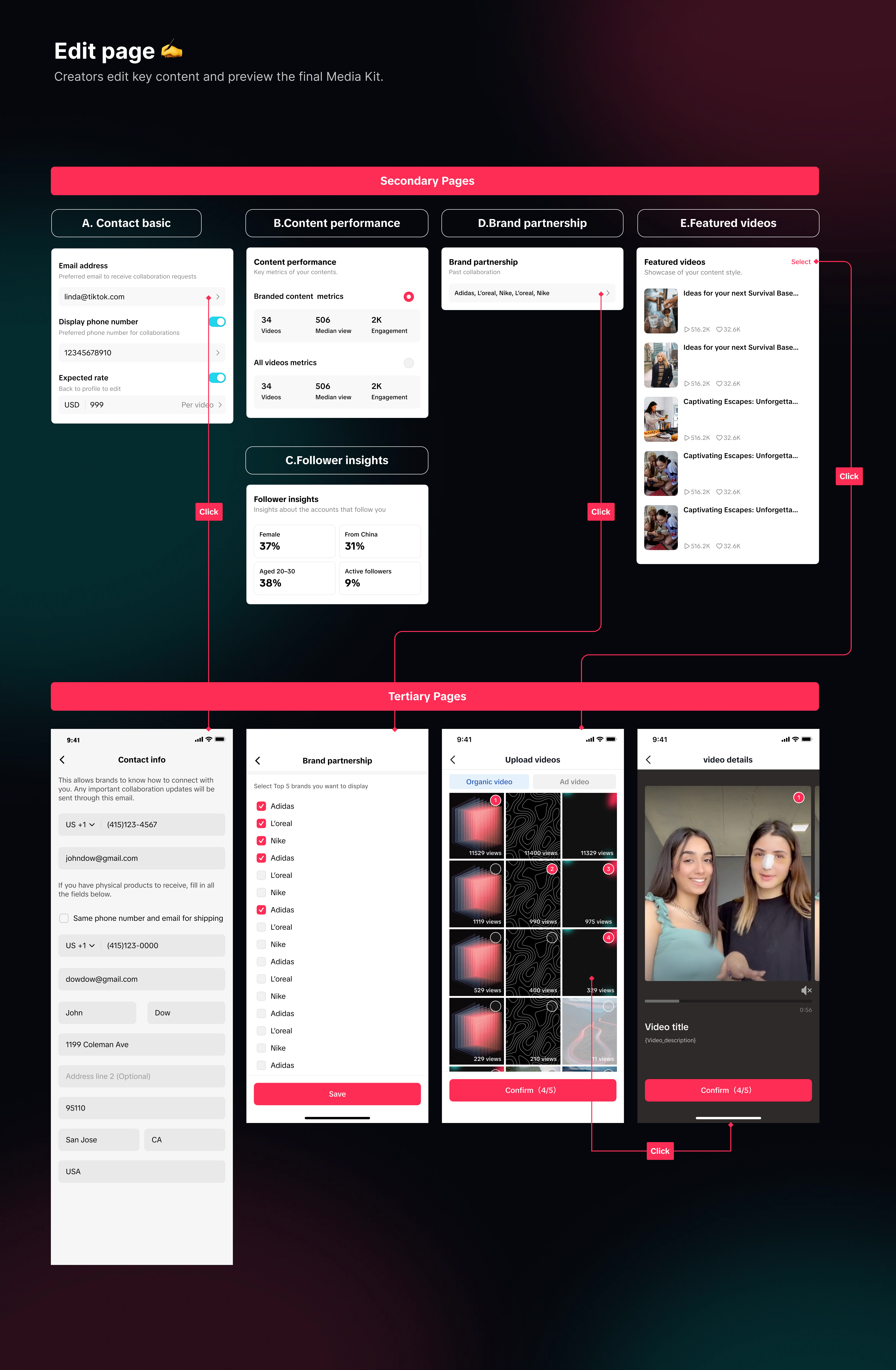 Design system and detailed UI states